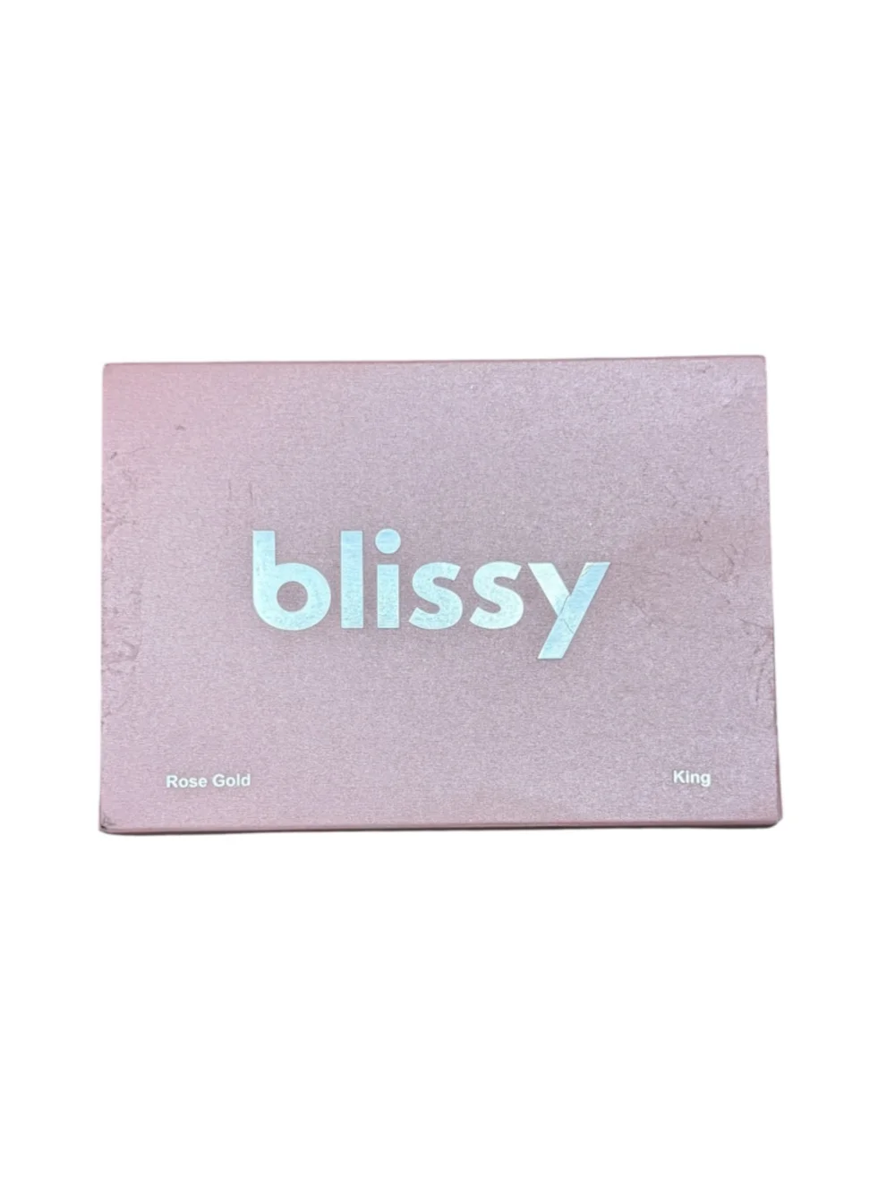 Blissy Rose Gold King 100% Mulberry Silk Pillowcase New in Box